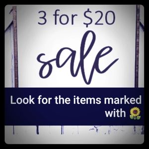 SALE!! 3/$20 🌻🌻🌻